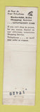 Matchbook Cover - Hochschild Kohn & Co Edmondson Belvedere Baltimore MD