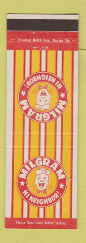 Matchbook Cover - Milgram Grocery Stores