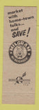 Matchbook Cover - Milgram Grocery Stores