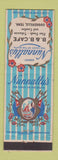 Matchbook Cover - Nunnally's Candy B&B Cafe Cookeville TN