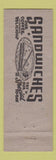 Matchbook Cover - Zarzour's Cafe Chattanooga TN