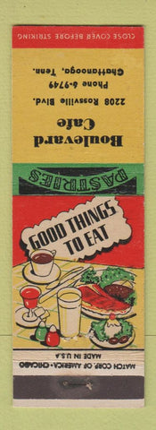 Matchbook Cover - Boulevard Cafe Chattanooga TN