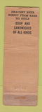 Matchbook Cover - Nickel's Cafe Fremont OH WORN