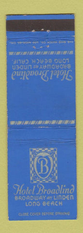 Matchbook Cover - Hotel Broadlind Long Beach CA