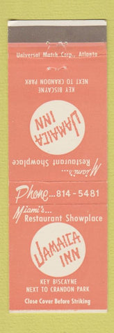 Matchbook Cover - Jamaica Inn Key Biscayne Miami FL