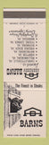 Matchbook Cover - Aberdeen Barns Hampton Richmond Manassas Waynesboro VA