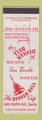 Matchbook Cover - Dinner Bell Cafe Seattle WA