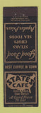 Matchbook Cover - States Cafe San Diego CA