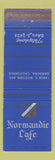 Matchbook Cover - Normandie Cafe Gardena CA WEAR