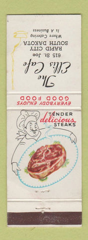 Matchbook Cover - The Ellis Cafe Rapid City SD