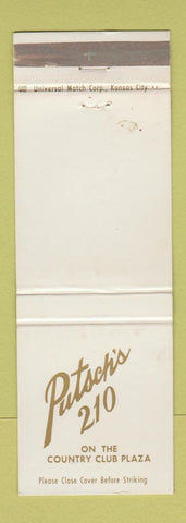 Matchbook Cover - Putsch's 210 Kansas City MO WEAR