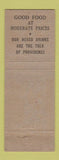 Matchbook Cover - Steuben Cafe Providence RI