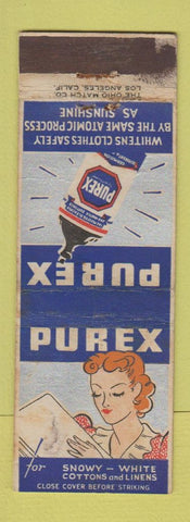 Matchbook Cover - Purex Laundry Soap Bleach WEAR