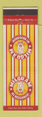 Matchbook Cover - Milgram Grocery Stores