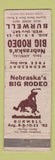 Matchbook Cover - Burwell NE Rodeo 1962 WORN
