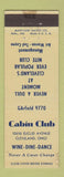 Matchbook Cover - Cabin Club Cleveland OH WEAR