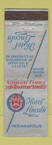 Matchbook Cover - Hotel Lincoln Indianapolis IN