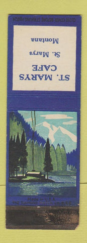 Matchbook Cover - St Marys Cafe MT WEAR