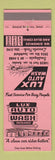 Matchbook Cover - Lux Auto Car Wash Lincoln Park Southgate MI