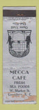 Matchbook Cover - Mecca Cafe Greensboro NC WORN