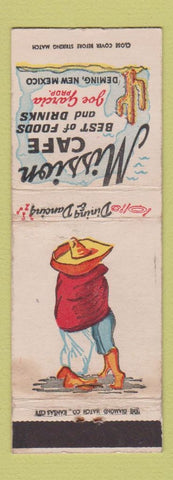 Matchbook Cover - Mission Cafe Joe Garcia Mexican Deming NM WEAR