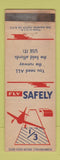 Matchbook Cover - WWII Fly Safely Use All of the Runway WEAR
