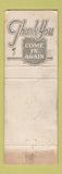 Matchbook Cover - Cozy Corner Cafe New Castle PA pinup POOR