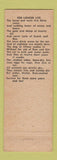 Matchbook Cover - Wiegand's Cafe Lobster Lounge Pittsburgh PA BLUE