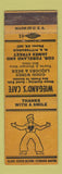 Matchbook Cover - Wiegand's Cafe Pittsburgh PA YELLOW
