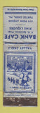 Matchbook Cover - Bank Cafe Turtle Creek PA WORN