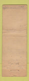 Matchbook Cover - Bank Cafe Turtle Creek PA WORN