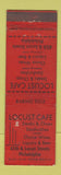 Matchbook Cover - Locust Cafe Philadelphia PA WORN
