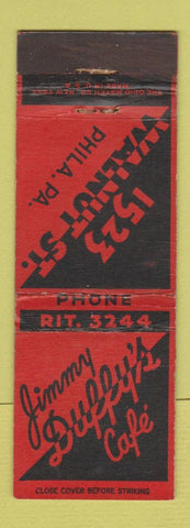 Matchbook Cover - Jimmy Duffy's Cafe Philadelphia PA