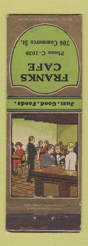 Matchbook Cover - FranksCafe WEAR