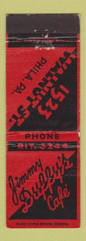 Matchbook Cover - Jimmy Duffy's Cafe Philadelphia PA WEAR