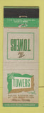 Matchbook Cover - Towers Hotel Miami FL WEAR