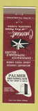 Matchbook Cover - Palmer First National Bank Sarasota FL