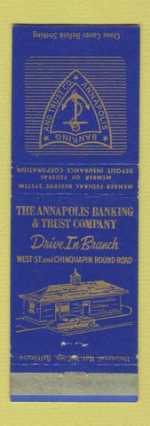 Matchbook Cover - Annapolis Banking and Trust MD WEAR