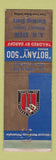 Matchbook Cover - Botany 500 Men's Clothes AM Stein Mankato MN WEAR