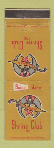 Matchbook Cover - Shrine Club Boise ID