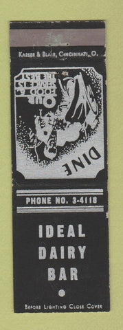 Matchbook Cover - Ideal Dairy Bar