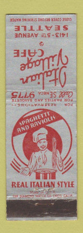 Matchbook Cover - Italian Village Cafe Seattle WA