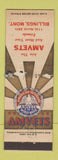 Matchbook Cover - Amvets American Veterans Billings MT POOR
