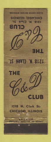 Matchbook Cover - Teh C&D Club Chicago IL