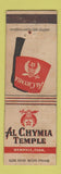 Matchbook Cover - Al Chymia Temple Shrine Memphis TN WEAR
