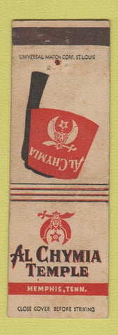 Matchbook Cover - Al Chymia Temple Shrine Memphis TN WEAR