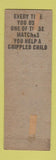 Matchbook Cover - Al Chymia Temple Shrine Memphis TN WEAR