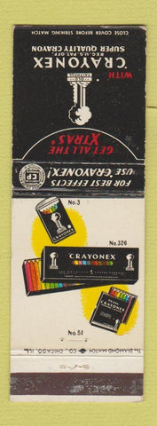 Matchbook Cover - Crayonex Crayons