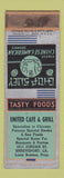 Matchbook Cover - United Cafe & Grill Shreveport LA WORN