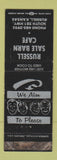 Matchbook Cover - Russell Sale Barn Cafe Russell KS WEAR